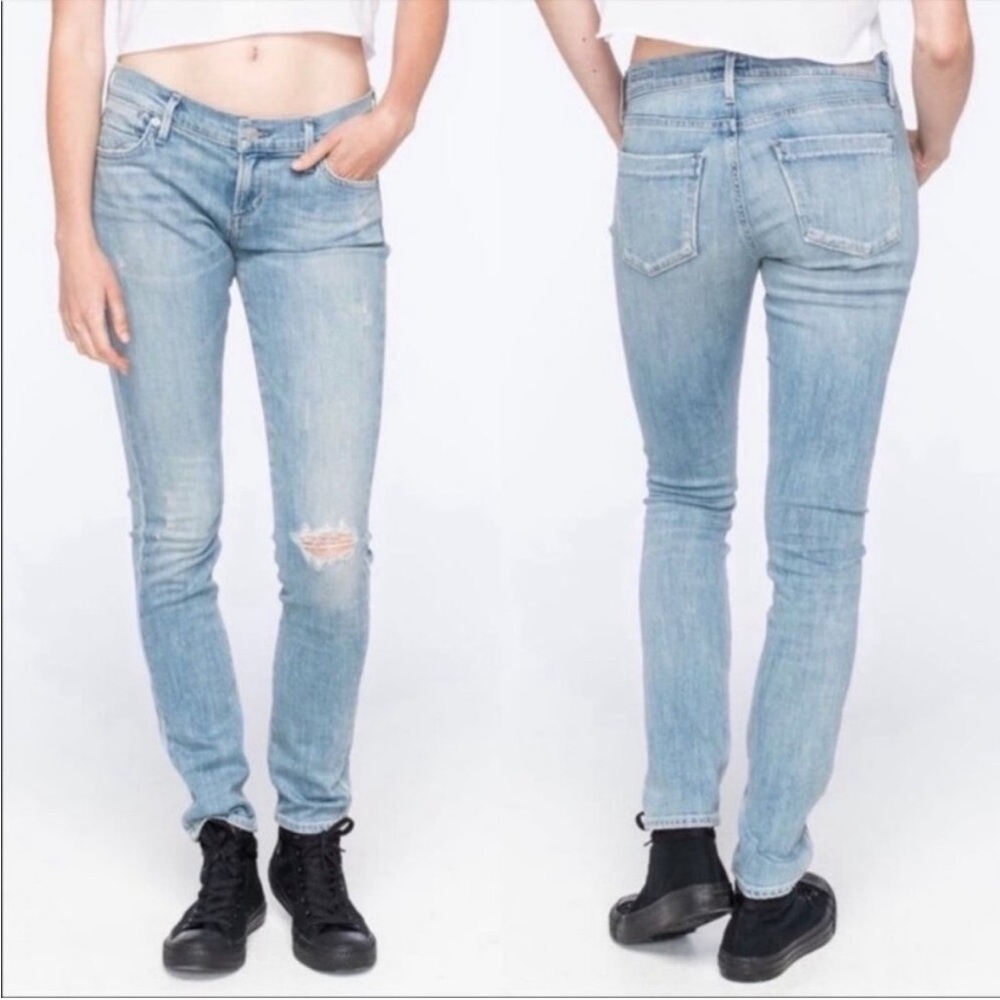 Agolde‎ Colette Distressed Skinny Blue Jeans Size 26 A002B-2018